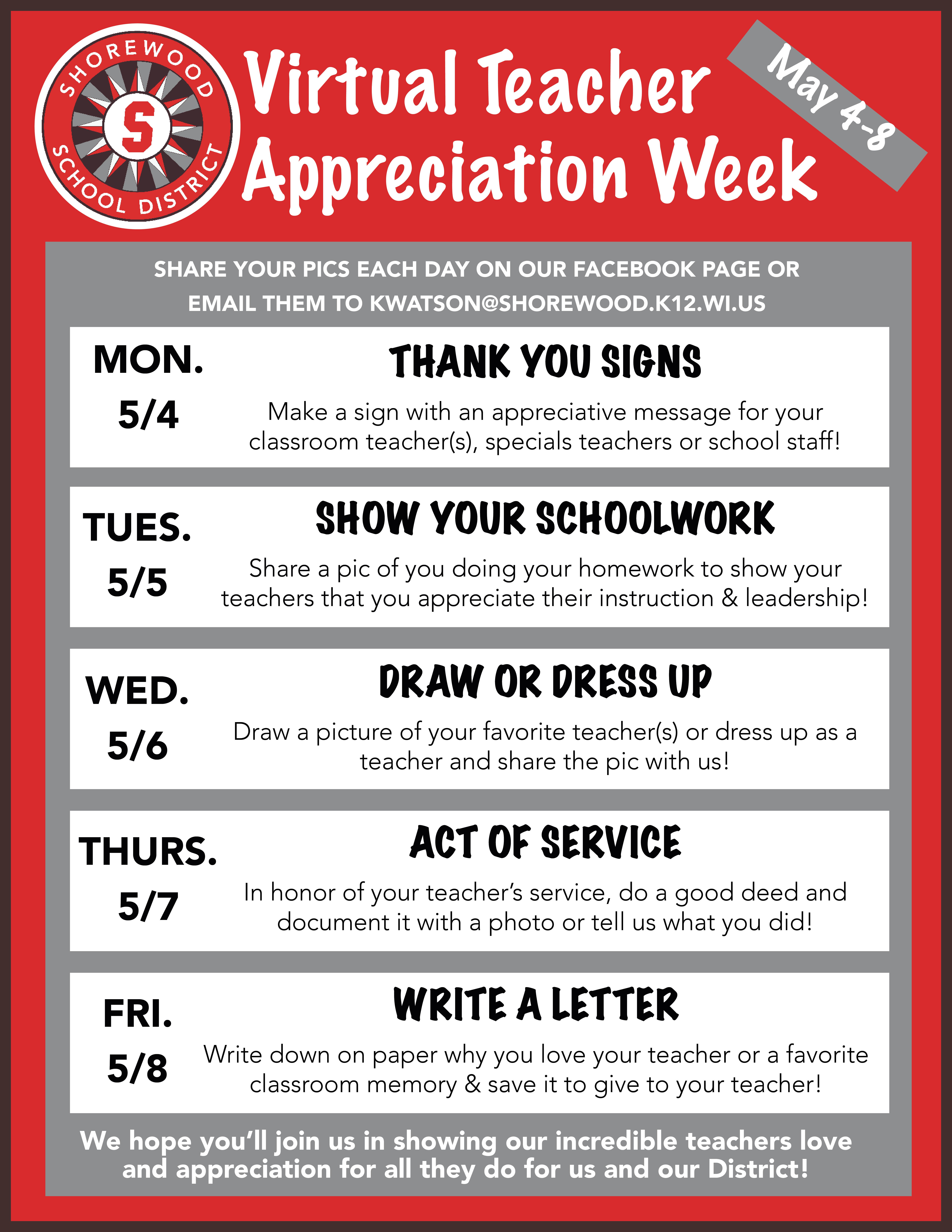teacher appreciation week